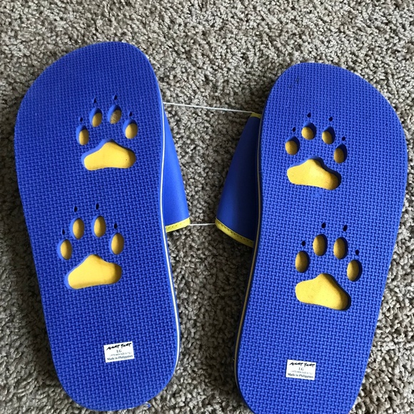 Neet Feet Athletic Slide Sandal Blue Slides - Picture 3 of 5